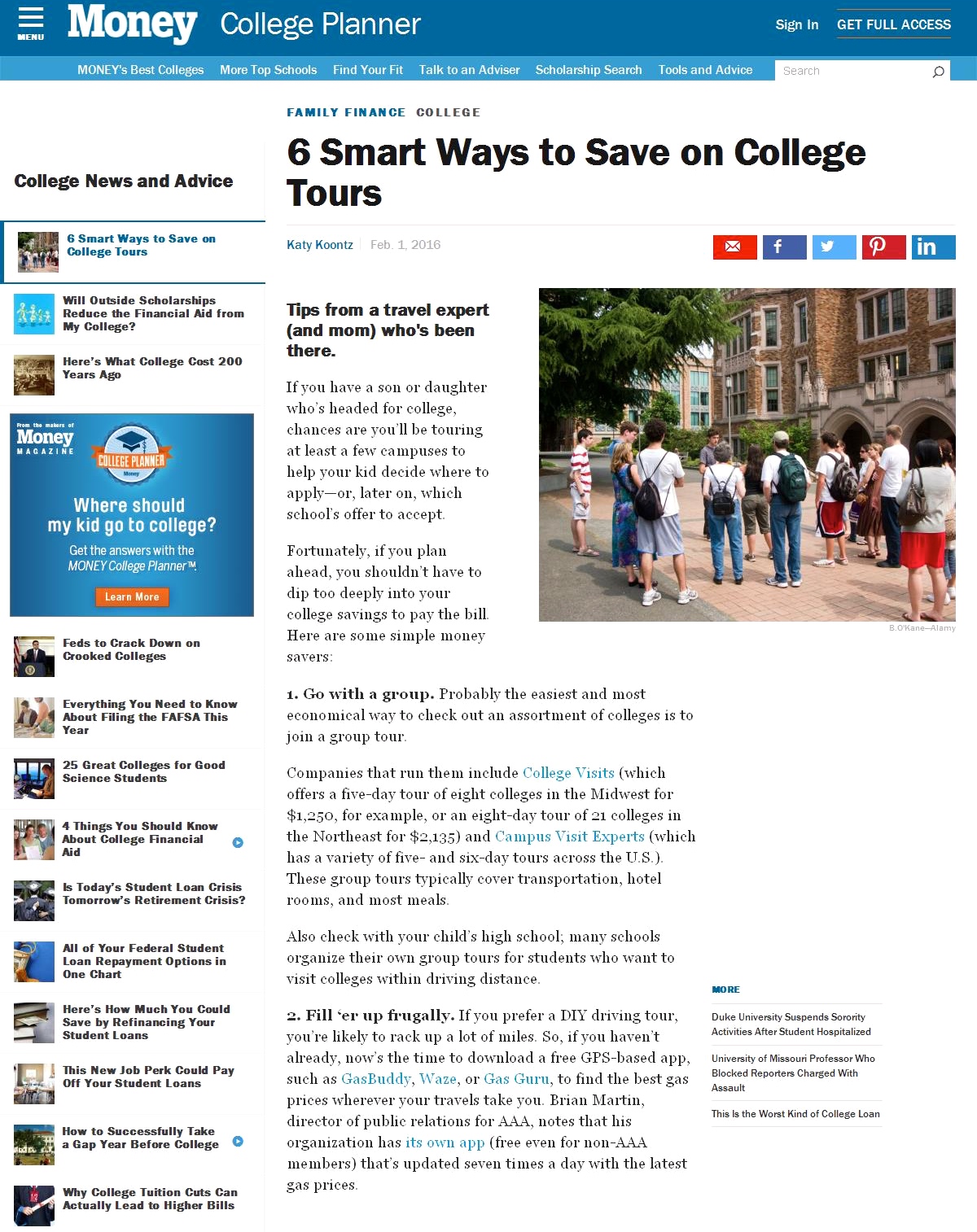 6 Smart Ways to Save on College Tours